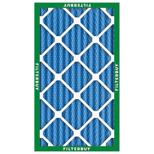 Filterbuy 8x16x2 Air Filter MERV 13 Smoke & Allergy Defense (4-Pack) - size: 8x16x2