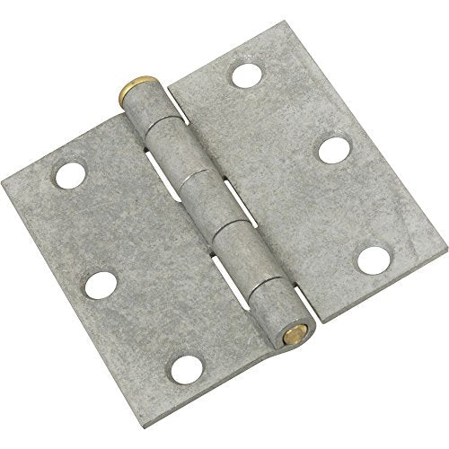 National Hardware N208-835 V504 Removable Pin Broad Hinges in Galvanized, 2 pack,3 Inch