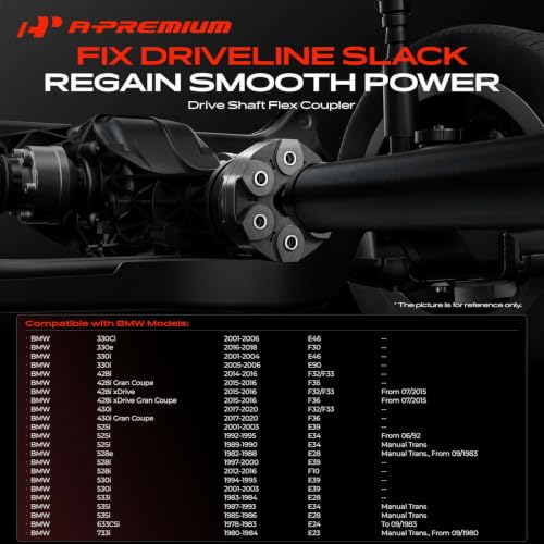 A-Premium Drive Shaft Coupler Flex Joint Propshaft Coupling