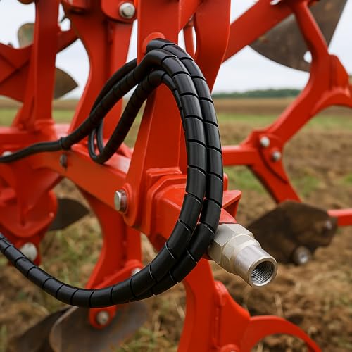 Electriduct 3/4" Heavy Duty Spiral Wrap Hose Protector - 10 Feet - Black - color: Black, size: 0.75 Inch