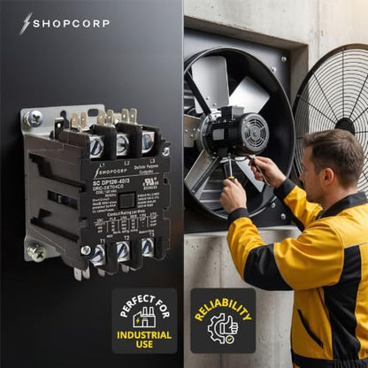 3 Pole 40 Amp AC Contactor, 120V Coil, UL Recognized, HVAC - style: 3 Pole 110V
