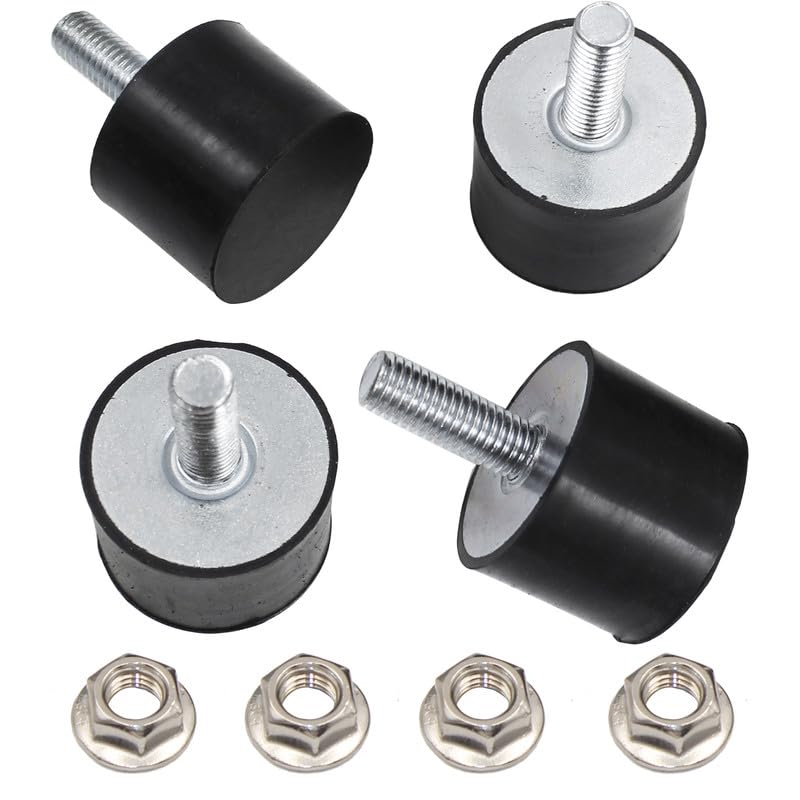 EASYEAH M10 Rubber Vibration Isolator Threaded Stud Shock Absorber - size: VE-M10x28-40x30