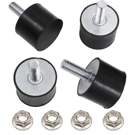 EASYEAH M10 Rubber Vibration Isolator Threaded Stud Shock Absorber - size: VE-M10x28-40x30