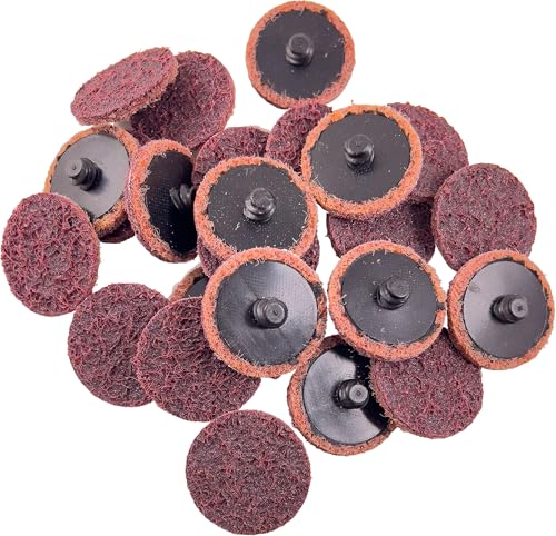 Sungold Abrasives 74931 Maroon Medium Non Woven Surface Conditioning Type R Quick Change Discs 25/Box, 1-1/2" - color: Maroon Medium, size: 1-1/2 in.