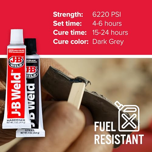 J-B Weld 8265S Cold Weld Steel Reinforced Epoxy with Hardener, 2 oz (1)