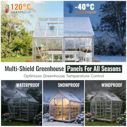 Daltack 14 Pack 6'FT x 2'FT x 0.24" in Polycarbonate Greenhouse Panels