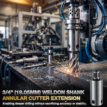 Annular Cutter Extension 3‘’/75mm for 3/4" Weldon Shank - size: 3‘’/75mm