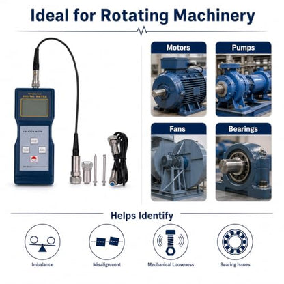 Digital Vibration Meter VM-6320 Vibration Analysis Meter Mechanical Vibration Meters