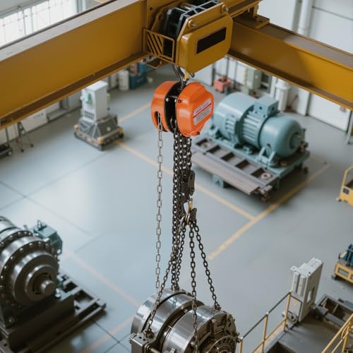 VEVOR Hand Chain Hoist, 3 Ton 6600 lbs Capacity, Manual Chain Block with Upgrade G80 Galvanized Chain, 10 ft Lifting Height, Heavy Duty Pulley Hoist for Garage Warehouse Automotive Machinery, Orange - size: 3T 10FT