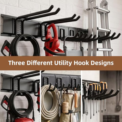 66" Garage Tool Organizer Wall Mount, 700 LBS Garden Tool Organizer - size: 66 inch