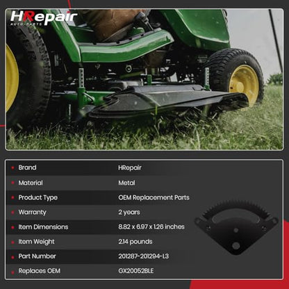Steering Sector Pinion Gear Rebuild Kit Replacement for John Deere L100 L105 L107 L110 L118 L108 L111 G110 L130 L120 Serie Lawn Tractors Replaces# GX20052BLE - color: 25 Tooth
