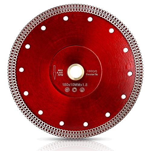 7 inch Diamond Blade Super Thin Diamond Cutting Blade for Tile Granite Marble (7“-1pc) - size: 7“-1pc