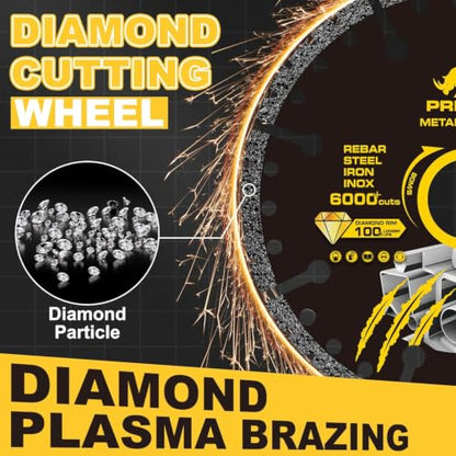 5 Inch Diamond Cut Off Wheels, Angle Grinder Cutting Disc for Metal, 5PCS - size: 5 INCH