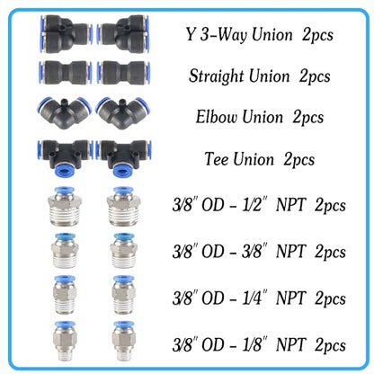 Clear PU Pneumatic Tubing Air Hose, 3/8" OD x 1/4" ID, 12m/39.4ft - color: Clear, size: 3/8in x 12M