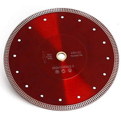 10" Super Thin Diamond Saw Blade for Cutting Porcelain Tile Granite Marble Ceramic Tile - size: 10”-pc