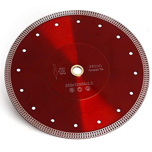 10" Super Thin Diamond Saw Blade for Cutting Porcelain Tile Granite Marble Ceramic Tile - size: 10”-pc