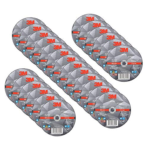 3M Silver Cut-Off Wheel, 87462, 36+, T1, 4 in x 0.06 in x 3/8 in - size: 4 in x .060 in x 3/8 in, style: T1