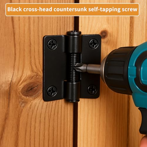 1300 Pcs Black Wood Screws Kit - M2 M2.5 M3 Flat Head Self-Tapping - color: black