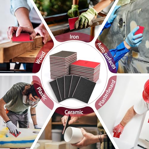 27 Pcs Sanding Sponge Block Pads, 400 Grit Fine Sandpaper Sand Paper - size: 400 Grits