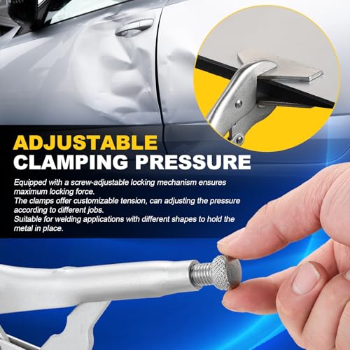 DASBET 10" Locking Sheet Metal Clamp Heavy Duty Sheet Metal Grip Tool