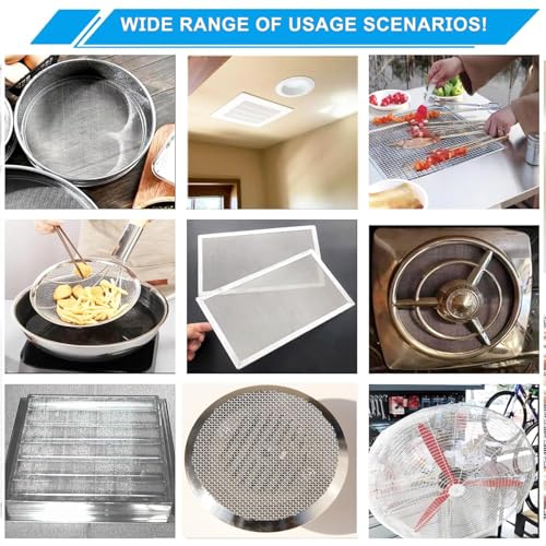 10 Mesh Stainless Steel Wire Mesh Screen 304, 15.7"x 147", 2mm Hole - size: 15.7"x147"(40x375cm), style: 10Mesh x 0.45mm
