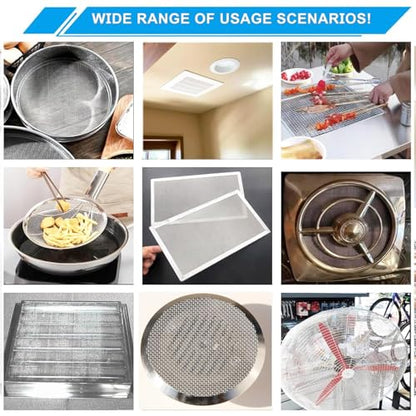 10 Mesh Stainless Steel Wire Mesh Screen 304, 15.7"x 147", 2mm Hole - size: 15.7"x147"(40x375cm), style: 10Mesh x 0.45mm