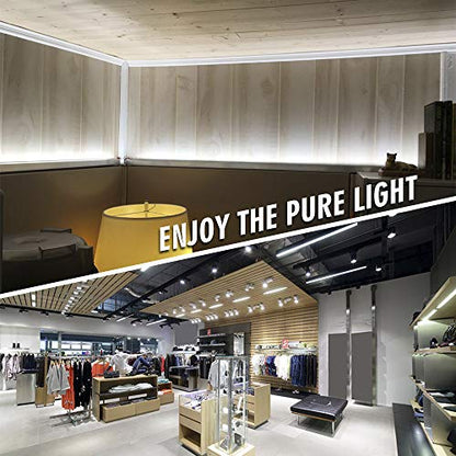 Super Bright White LED Strip - 2835SMD High CRI 90 Quad Row Flexible LED Strip Lights - 24VDC IP20 17,650 lm/Roll for LED Retail Shops, Videography Lighting (5m/16.4' Daylight White) - size: 5m/16.4' Daylight White