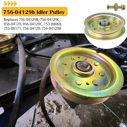 756-04129B Idler Pulley 4.25 for Cub Cadet RZT 50 LTX 1040 Tractors - color: L01 1x756-04129B Yellow