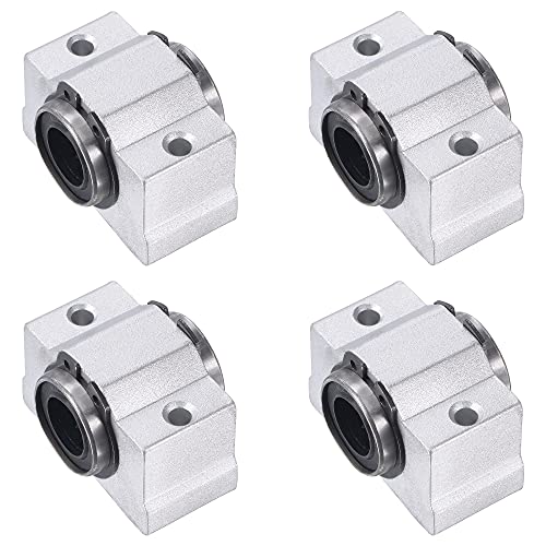 uxcell SCV12UU Linear Ball Bearing Slide Block Units, 12mm Bore Diameter 4pcs - size: 12mm