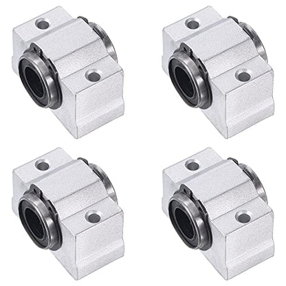uxcell SCV12UU Linear Ball Bearing Slide Block Units, 12mm Bore Diameter 4pcs - size: 12mm