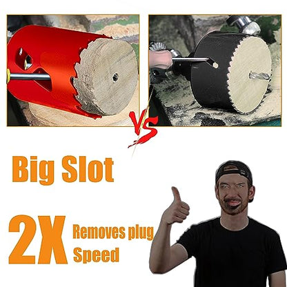 3-1/8 inch Carbide Hole Saw Bit Deep Cutting 2.36” for Multiple Material Hardy Plank Nail Embedded Wood Air Brick Up to 30X Longer Life - color: 3-1/8"(79mm)
