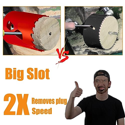 5-1/4 inch Carbide Hole Saw Bit Deep Cutting 2.36” for Multiple Material Hardy Plank Nail Embedded Wood Air Brick Up to 30X Longer Life - color: 5-1/4"(133mm)