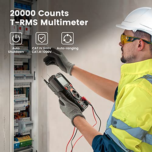 KAIWEETS Digital Multimeter 20000 Counts Auto-Range Voltmeter for Home Car - size: 20000 counts