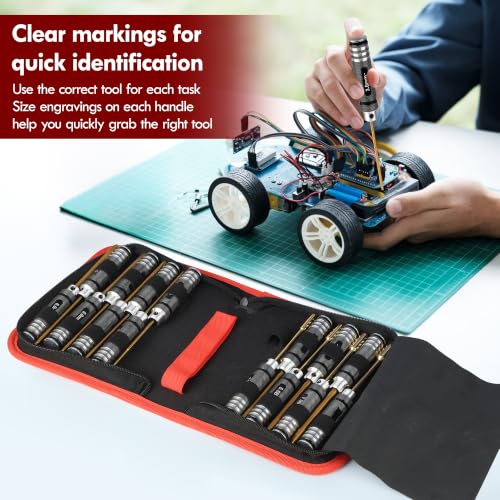 16in1 RC Tool Kit-Hex,Slotted, Socket, Phillips Screwdrivers Set - color: Gold