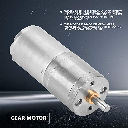 DC Gear Motor DC 12V Reduction Electric Motor 25GA-370 Micro Motor Speed Reduction Geared Motor for Electronic Lock Outer Diameter 25 mm/1.0in (1000RPM) ﻿ - size: 1000RPM