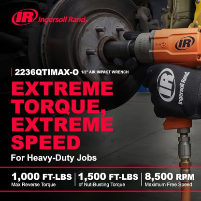 Ingersoll Rand 2236QTIMAX-O 1/2" Drive Air Impact Wrench - size: Standard Anvil (Single Unit), style: 2236 DXS2, Standard Anvil, Orange