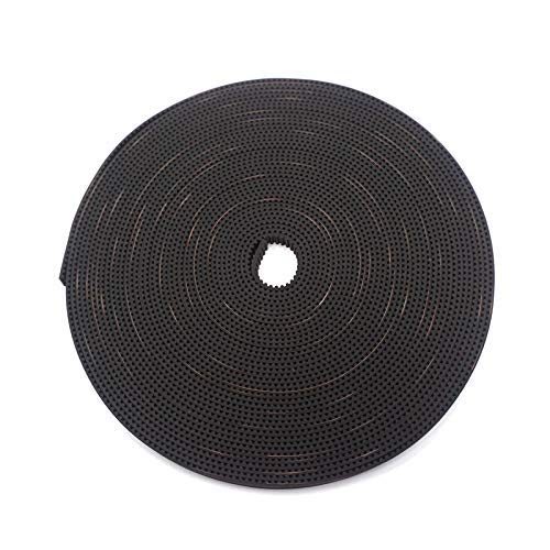 Zeelo 3D Printer Timing Belt, 2GT 10mm Width, 3M/ 5M/ 10M Toothed Belt GT2 3D Printer Timing Belt Pulley,10mm Width 2GT Rubber Synchronous Timing Belt for 3D Printer (10m) - size: 10M