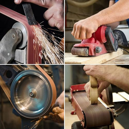8 Pcs Belt Sander Paper, 3x21 Belt Sander Sanding Belts Sanding Belt - size: 3 x 18 inch