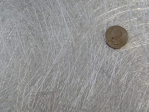 Fiberglass Supply Depot Fiberglass Chopped Strand Mat 2oz 3 Yards | 50 inches Wide x 9 Feet Long | 3 Yards Folded | Hand Layup, Vacuum Bagging, Polyester or Vinyl Ester Resins