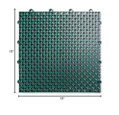 SnapLock DuraGrid 12"x12" Interlocking Deck Tiles, 40 Pack, Evergreen - color: Evergreen, size: 40 Pack