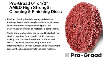 High Strength Disc 6" x 1/2", AMED Medium, 04188, 4 Pack - style: 6" x 1/2" AMED