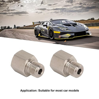 Ejoyous Oil Pressure Gauge Sensor Adapter, 1/8in NPT Female to M10 X 1.0 Male Pressure Gauge Sender Adapter Stainless Steel Leakproof Universal for Cars