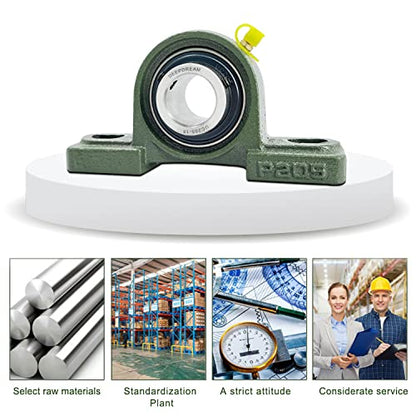 2Pcs UCP205-15 Pillow Block Bearings 15/16" inch Bore Mounted Pillow Bearing Cast Iron Base and Self Aligning Chrome Bearing - size: UCP205-15-2pcs