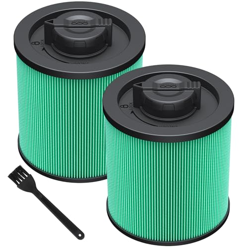 DXVC6914 Cartridge Filter for DEWALT 6-16 Gallon Wet/Dry Vac, 2-Pack - color: DXVC6914 Green