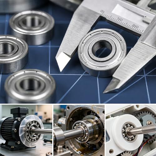 Dianrui 68 PCS 693ZZ/ 623ZZ/ 624ZZ/ 685ZZ/ 687ZZ/ 627ZZ Ball Bearings Assortment Kit, Small Bearings Carbon Steel Deep Groove Bearing, for Furniture Wheel, Roller Skates, 3D Printing and ect —6 Size - size: 693ZZ/ 623ZZ/ 624ZZ/ 685ZZ/ 687ZZ/ 627ZZ