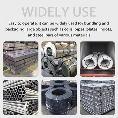Pneumatic Steel Strapping Machine for 1.25in/3cm Width Metal Belt - size: Air Strapping Tool (1.25'')