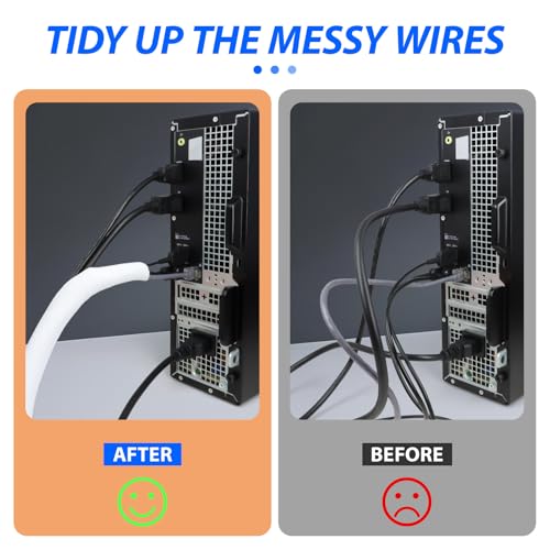 Split Wire Loom, 20ft Automotive Cable Protector Sleeve, Flexible Braided Cable Sleeves High Temperature Cable Management (White, 3/16") - color: White, size: 3/16"