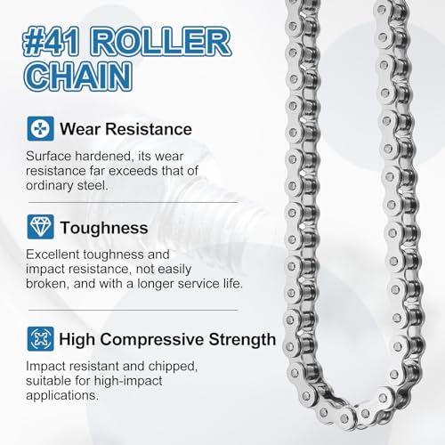 DTGN ANSI #50/ISO (DIN) 10A-1 Roller Chain 10 Ft 192 Links Stainless Steel - size: #50/10A-1
