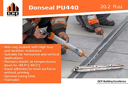 DCP Donseal PU440 Concrete Sealant 20 fl.oz. Box of 20 Units with Sausage Caulk Gun