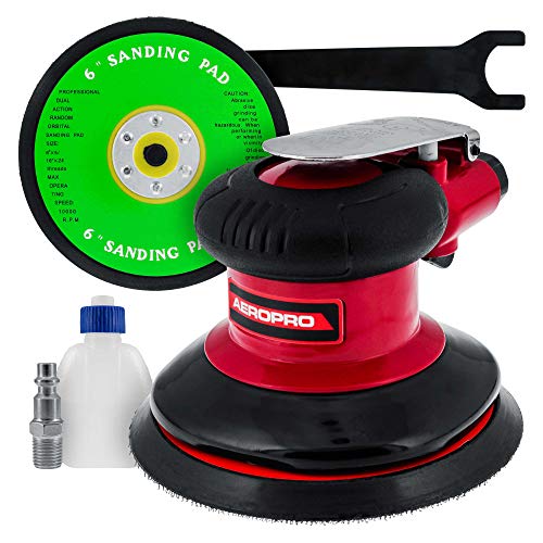 TCP Global Heavy Duty 6" Dual-Action Random Orbit Air Palm Sander - size: 6" Sander